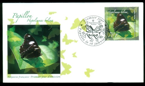 French-Polynesia-2009-Insects, Butterflies FDC