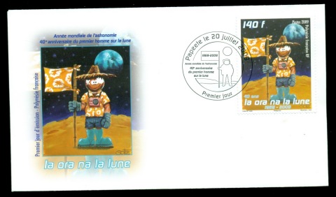 French-Polynesia-2009-First Man on the Moon 40th Anniv. FDC