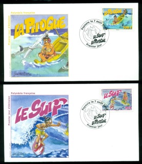 French-Polynesia-2009-Water Activities FDC