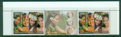 French Polynesia 2000 Beautiful French Polynesian Women pr + label