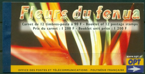 French-Polynesia-2004-Flowers booklet