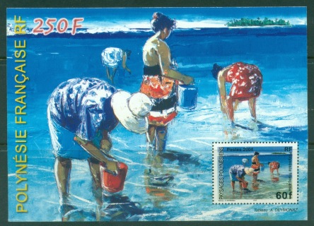 French-Polynesia-2004-Shell Collectors MS