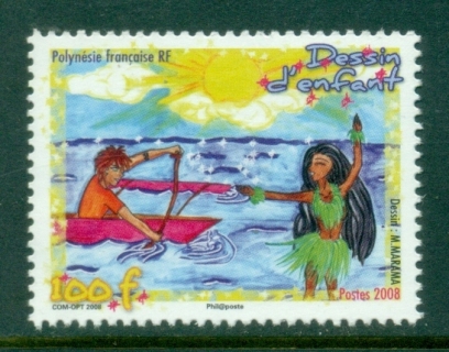 French-Polynesia-2008-Childrens Stamp design Winner