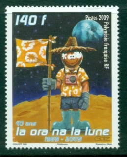 French-Polynesia-2009-First Man on the Moon 40th Anniv.