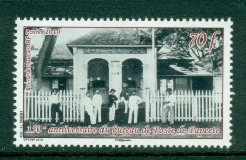 French-Polynesia-2010- Papeete Post Office 150th Anniv.