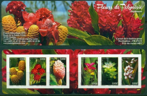 French-Polynesia-2011-Flowers P&S booklet