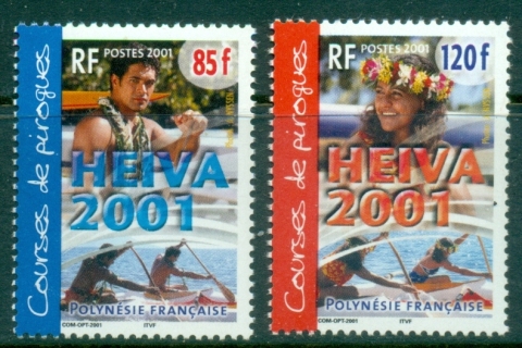 French-Polynesia-2001-Pirogue-Racing-Heiva-Festival-MUH