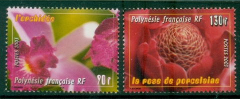 French-Polynesia-2003-Flowers-MUH