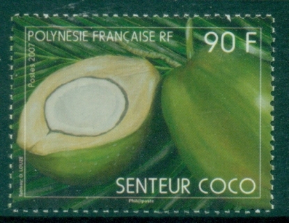 French-Polynesia-2007-Scented-Coconut-MUH