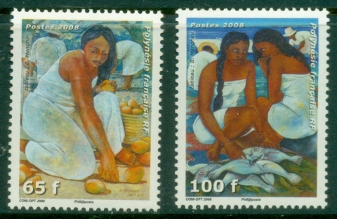 French-Polynesia-2008-Paintings-of-Women-MUH