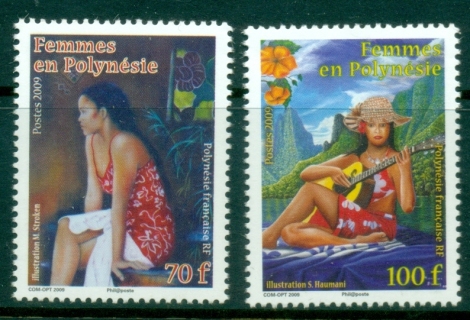 French-Polynesia-2009-Paintings-of-Polynesian-Women-MUH