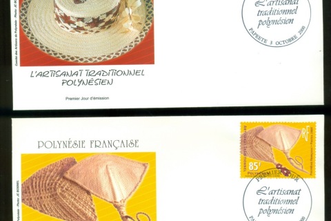 French-Polynesia-2000-Traditional Sports 2xFDC