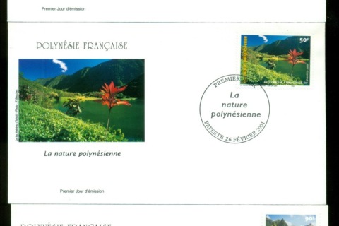 French-Polynesia-2001 Landscapes 2xFDC