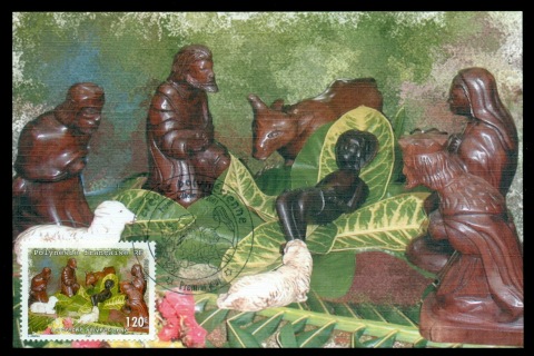 French-Polynesia-2001-Xmas Maxicard