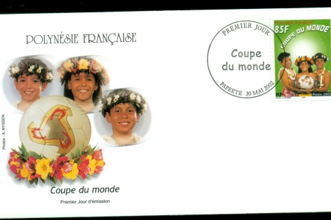 French-Polynesia-2002-World Cup Soccer Championshios, Japan & Korea FDC