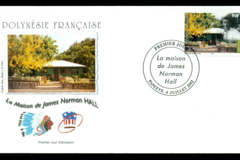 French-Polynesia-2002-House of James Norman Hill FDC