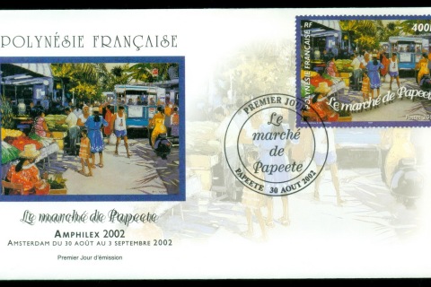 French-Polynesia-2002-Papeete Market FDC