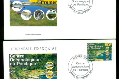 French-Polynesia-2002-Pacific Oceanology Centre 2xFDC