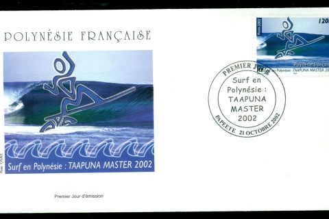 French-Polynesia-2002-Taapuna Master Surfing Competition FDC