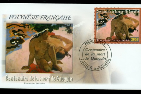 French-Polynesia-2003-Paul Gaugin Death centenary FDC