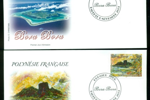 French-Polynesia-2003-Bora Bora 2xFDC