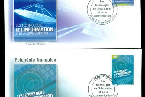French-Polynesia-2004-Information Technology & Communications 2xFDC
