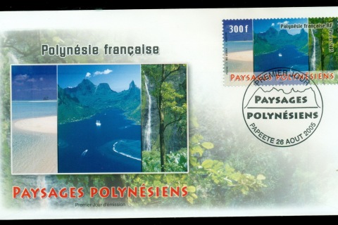 French-Polynesia-2005-Polynesian Landscapes FDC