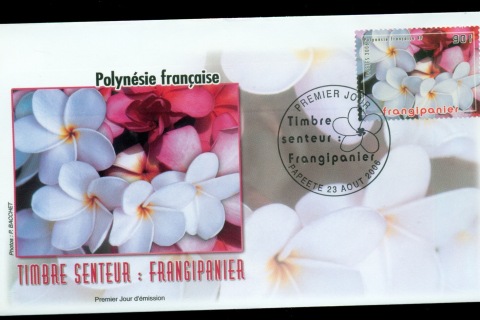 French-Polynesia-2006-Frangipani Flowers FDC