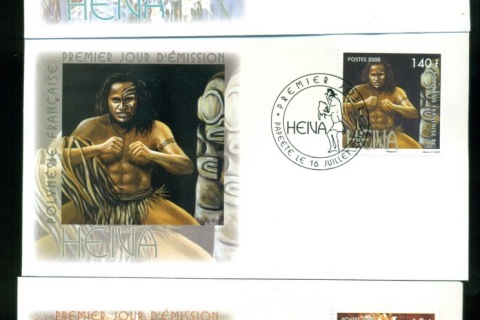 French-Polynesia-2008-Heiva festival 3xFDC