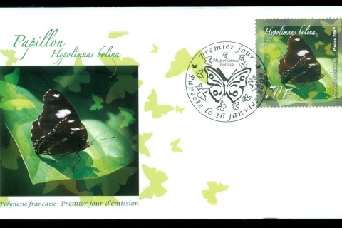 French-Polynesia-2009-Insects, Butterflies FDC