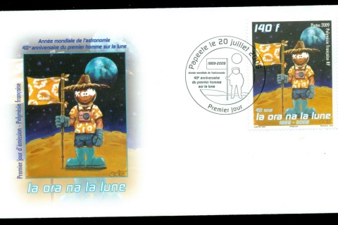 French-Polynesia-2009-First Man on the Moon 40th Anniv. FDC