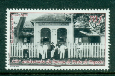 French-Polynesia-2010- Papeete Post Office 150th Anniv.