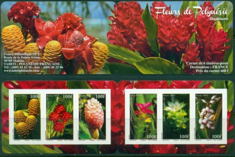 French-Polynesia-2011-Flowers P&S booklet