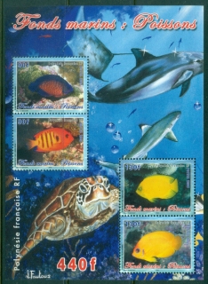 French-Polynesia-2005-Submarine-Scenes-Fish-MS-MUH
