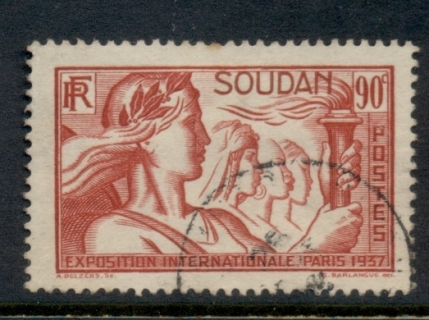 French Sudan 1937 Paris International Exposition 90c