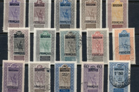 French Sudan 1921-30 Pictorials Asst + surch