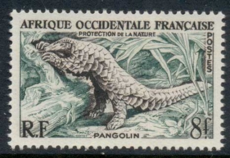 French West Africa 1955 Giant Pangolin