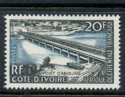 French West Africa 1958 Abidjan Bridge