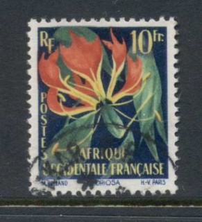 French West Africa 1958 Flowers 10f