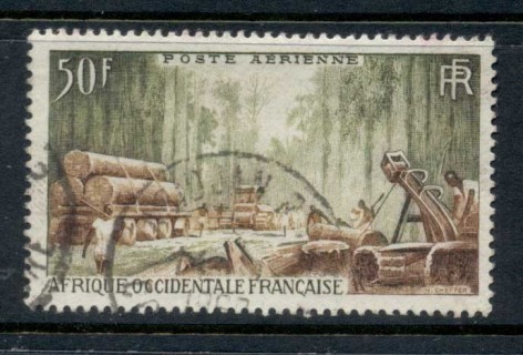 French West Africa 1954 Logging 50f