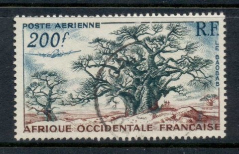 French West Africa 1954 Baobab Trees 200f