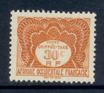 French West Africa 1947 Postage Due 30c