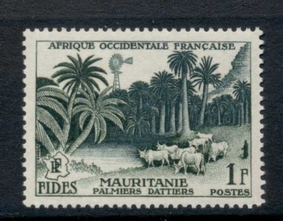 French West Africa 1956 FIDES 1f Date Grove