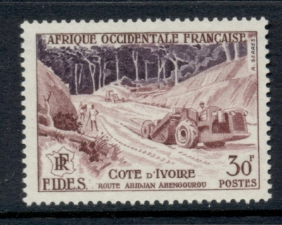 French West Africa 1956 FIDES 30f Road Construction