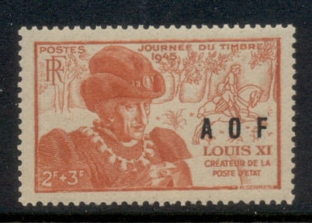 French West Africa 1945 Stamp day