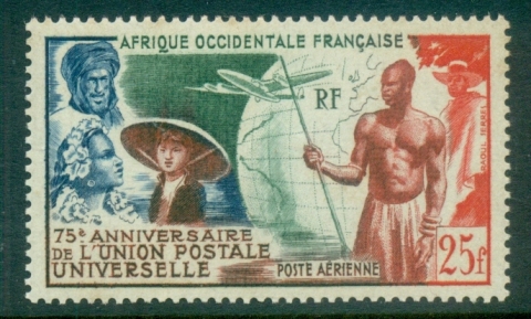 French West Africa 1949 UPU 75th Anniversary