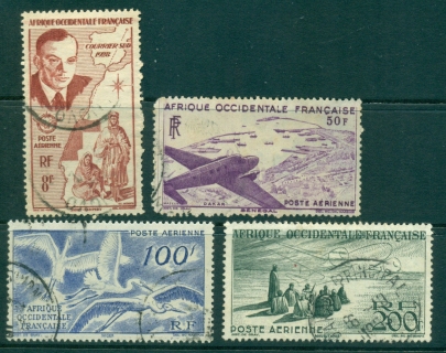 French West Africa 1947 Air mail, Birds, Plane