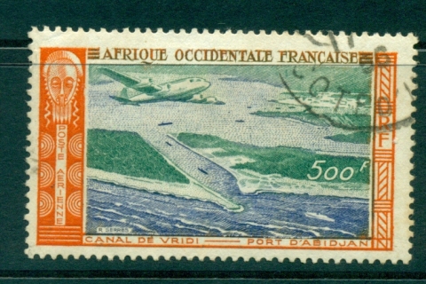 French West Africa 1951 Vridi Canal, Abidjan