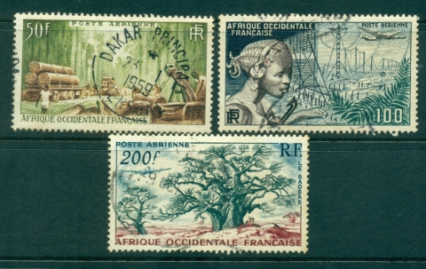 French West Africa 1954 Airmail Pictorials