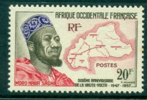 French West Africa 1958 Upper Volta territory